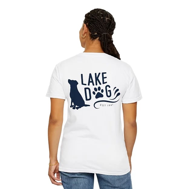 Lake Dog Solid Sit Comfort Colors T-shirt