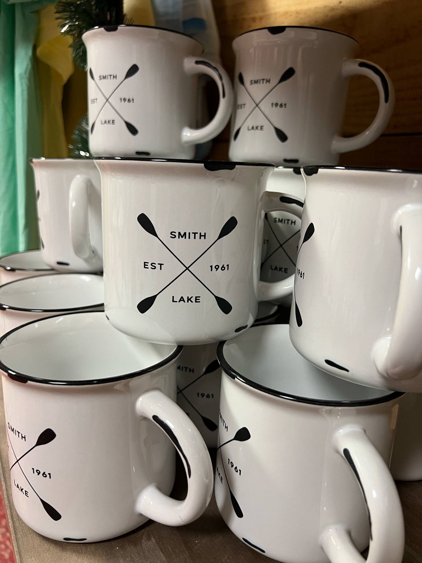 Smith Lake Vintage Enamel Camp Mug