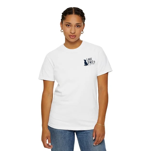 Lake Dog Solid Sit Comfort Colors T-shirt