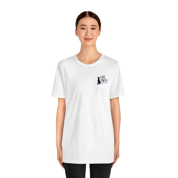 Lake Dog Solid Sit Bella Canvas Tshirt