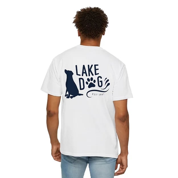 Lake Dog Solid Sit Comfort Colors T-shirt