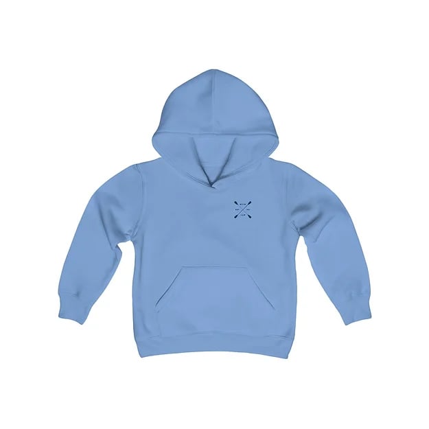 Double Paddle Single Youth Fleece Hoodie