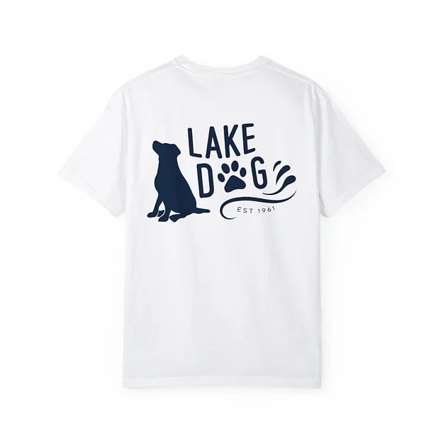 Lake Dog Solid Sit Comfort Colors T-shirt