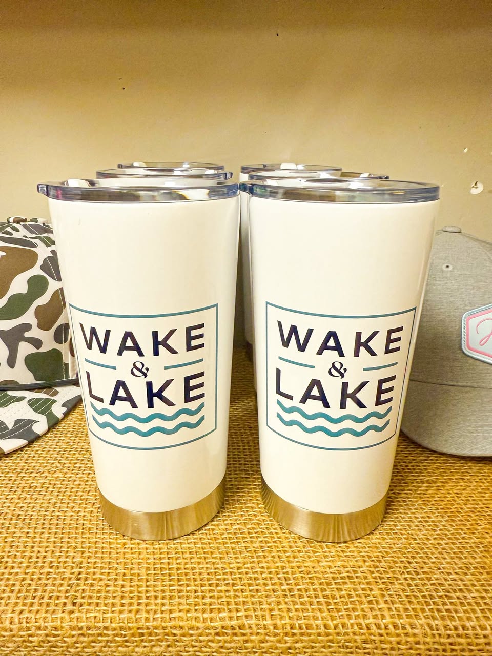 'Wake & Lake' Stainless Steel Tumbler
