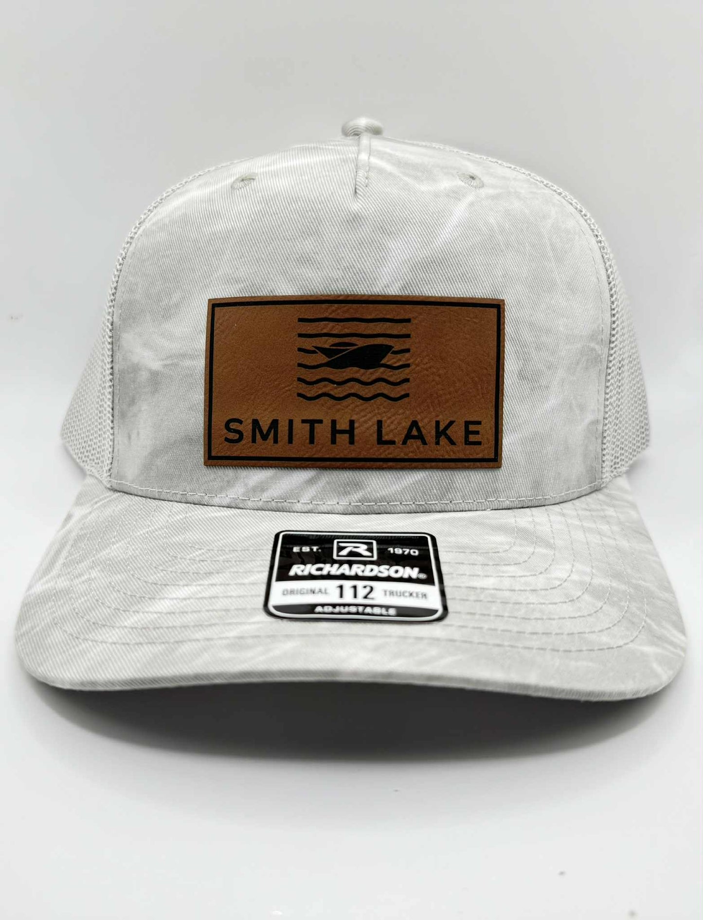 Smith Lake Leather Patch Richardson 112 Trucker Cap