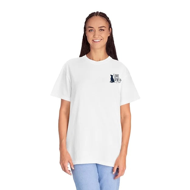 Lake Dog Solid Sit Comfort Colors T-shirt