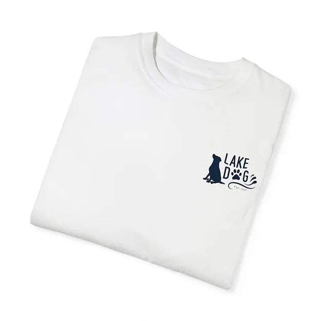 Lake Dog Solid Sit Comfort Colors T-shirt