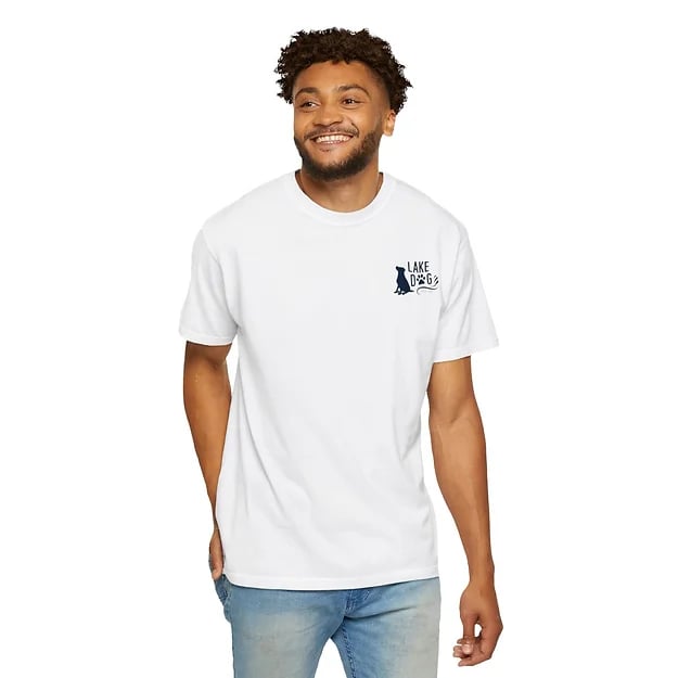 Lake Dog Solid Sit Comfort Colors T-shirt