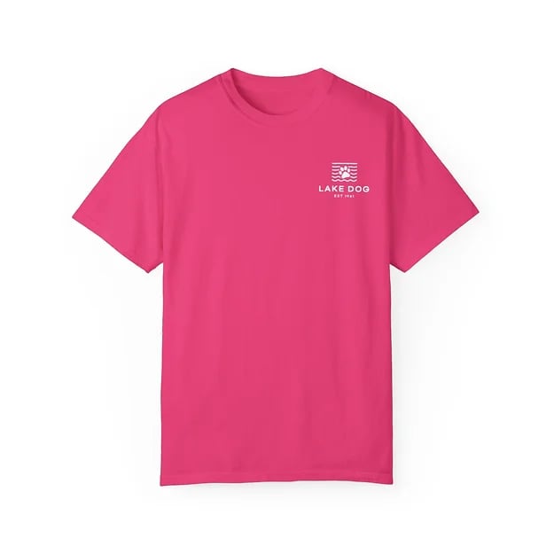 Lake Dog Paw Comfort Colors T-shirt