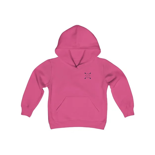 Double Paddle Single Youth Fleece Hoodie