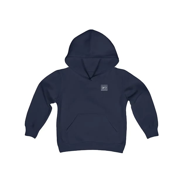 Wakeboard Boat Single Youth Fleece Hoodie