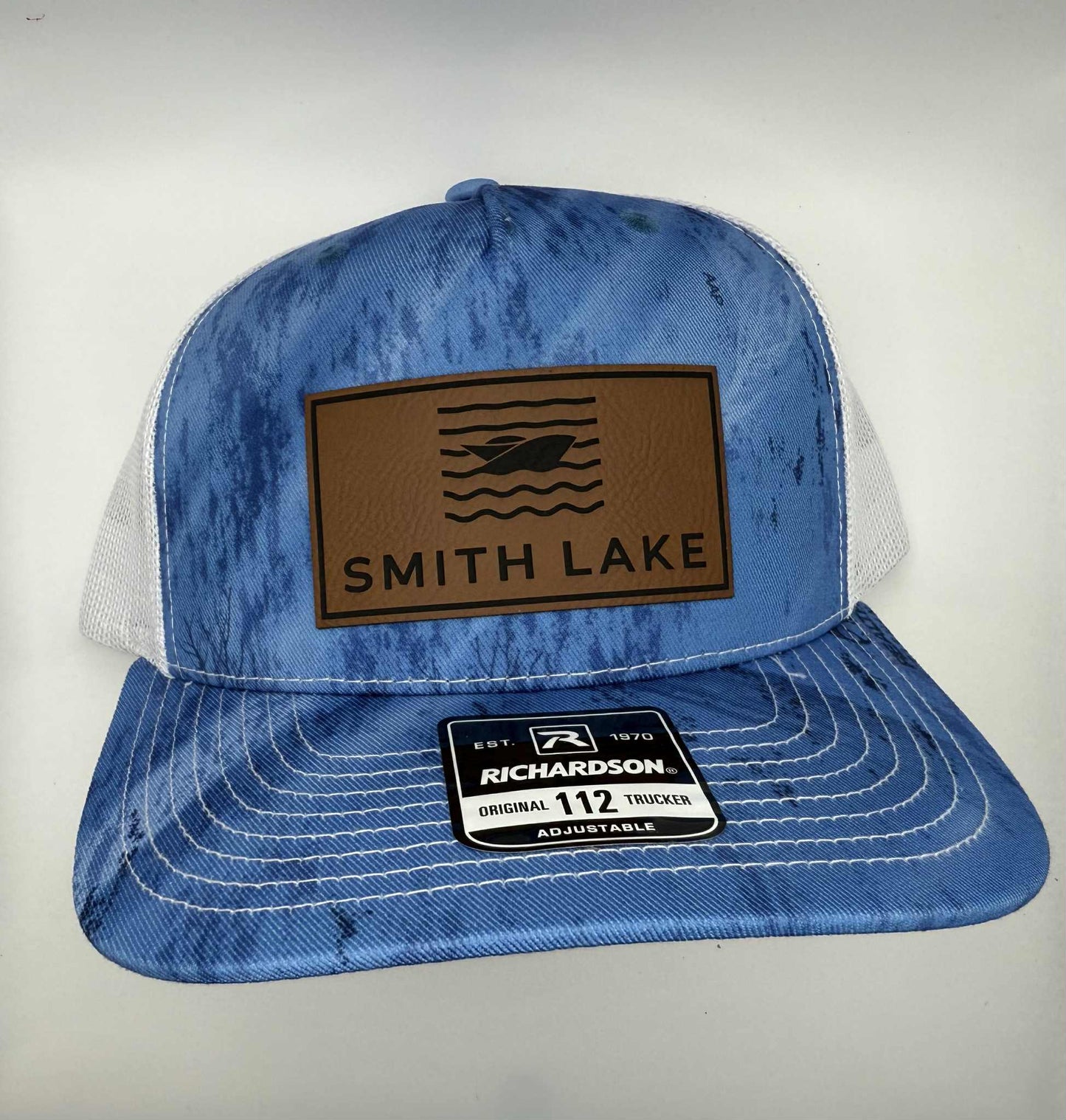 Smith Lake Leather Patch Richardson 112 Trucker Cap