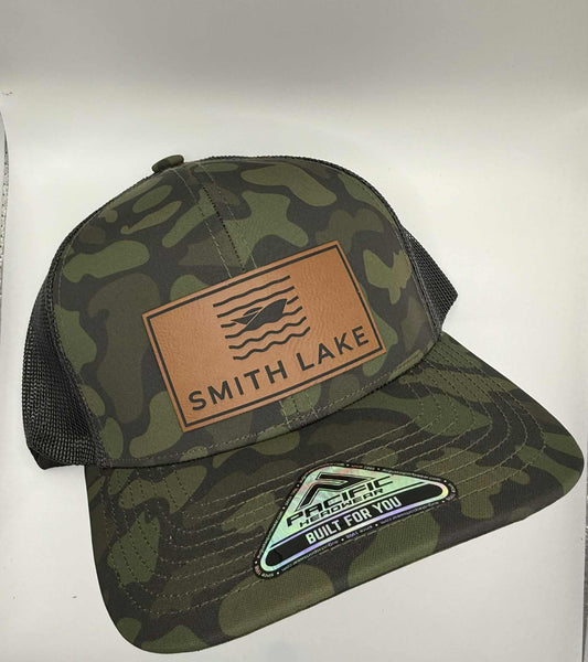Smith Lake Outdoor Camo Patch Trucker Cap