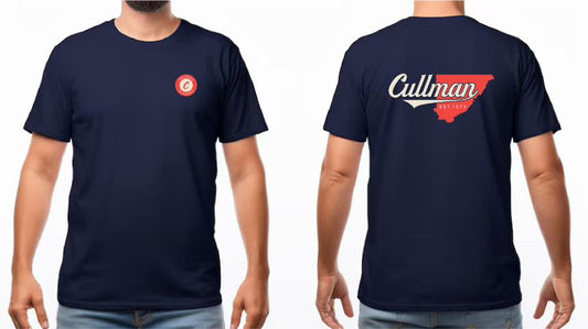 Cullman Heritage T-Shirt – Logo Front & Alabama Map Back