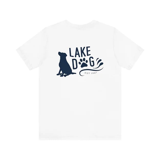 Lake Dog Solid Sit Bella Canvas Tshirt