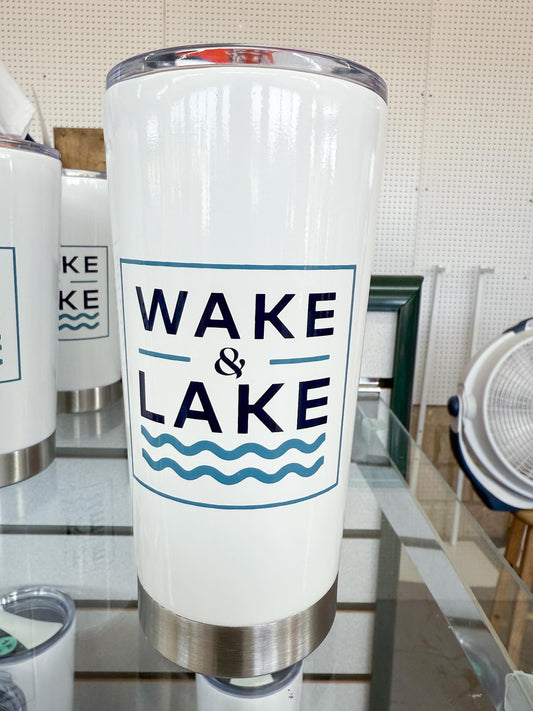 'Wake & Lake' Stainless Steel Tumbler