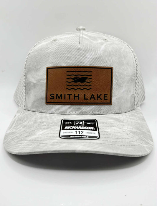 Smith Lake Leather Patch Richardson 112 Trucker Cap
