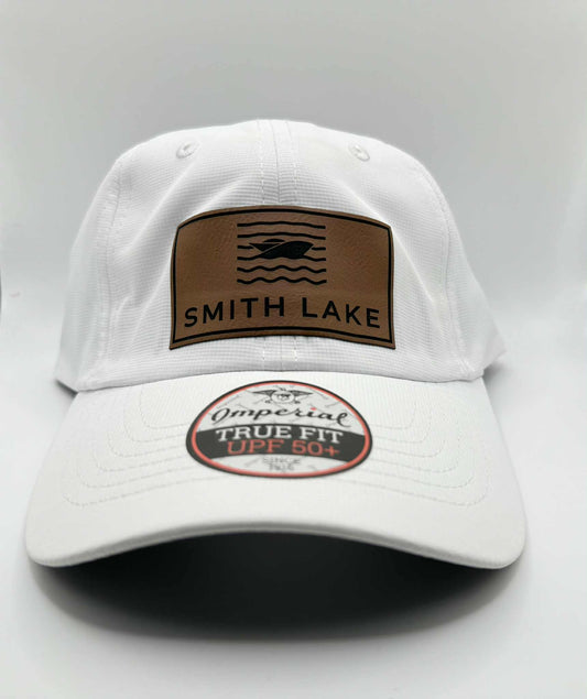 Smith Lake Performance White Patch Cap