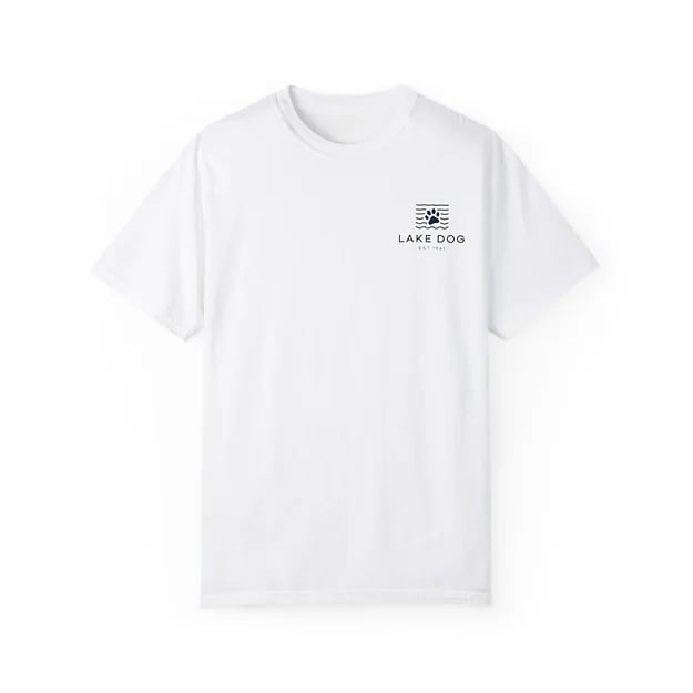 Lake Dog Paw Comfort Colors T-shirt