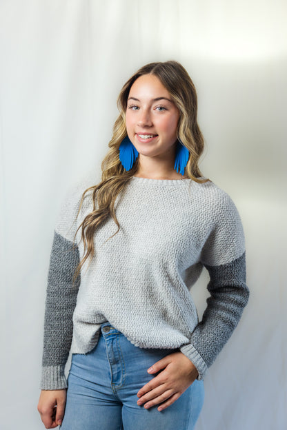 Solid Color Floating Feather Earrings